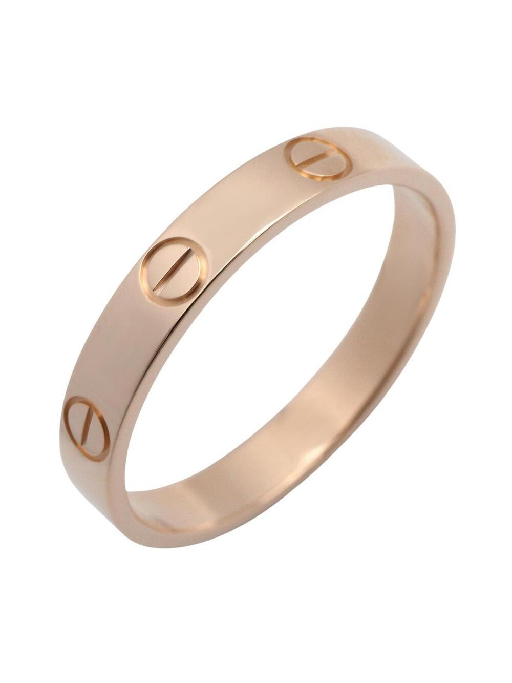 Cartier Mini Love Ring 18Kpg Pink Rose #334803C14B